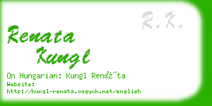 renata kungl business card